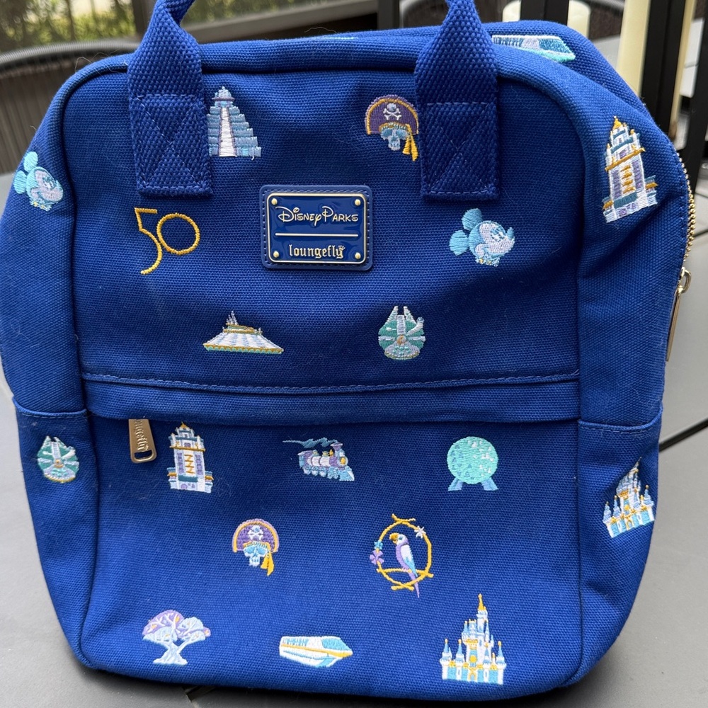 Loungefly Disney Parks Royal Blue Backpack